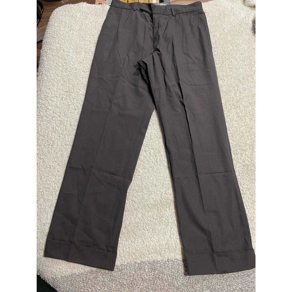 Hugo Hugo Boss Men's Size 32 x 30 Wool blend Straight Cut Leg Dress Pants Black